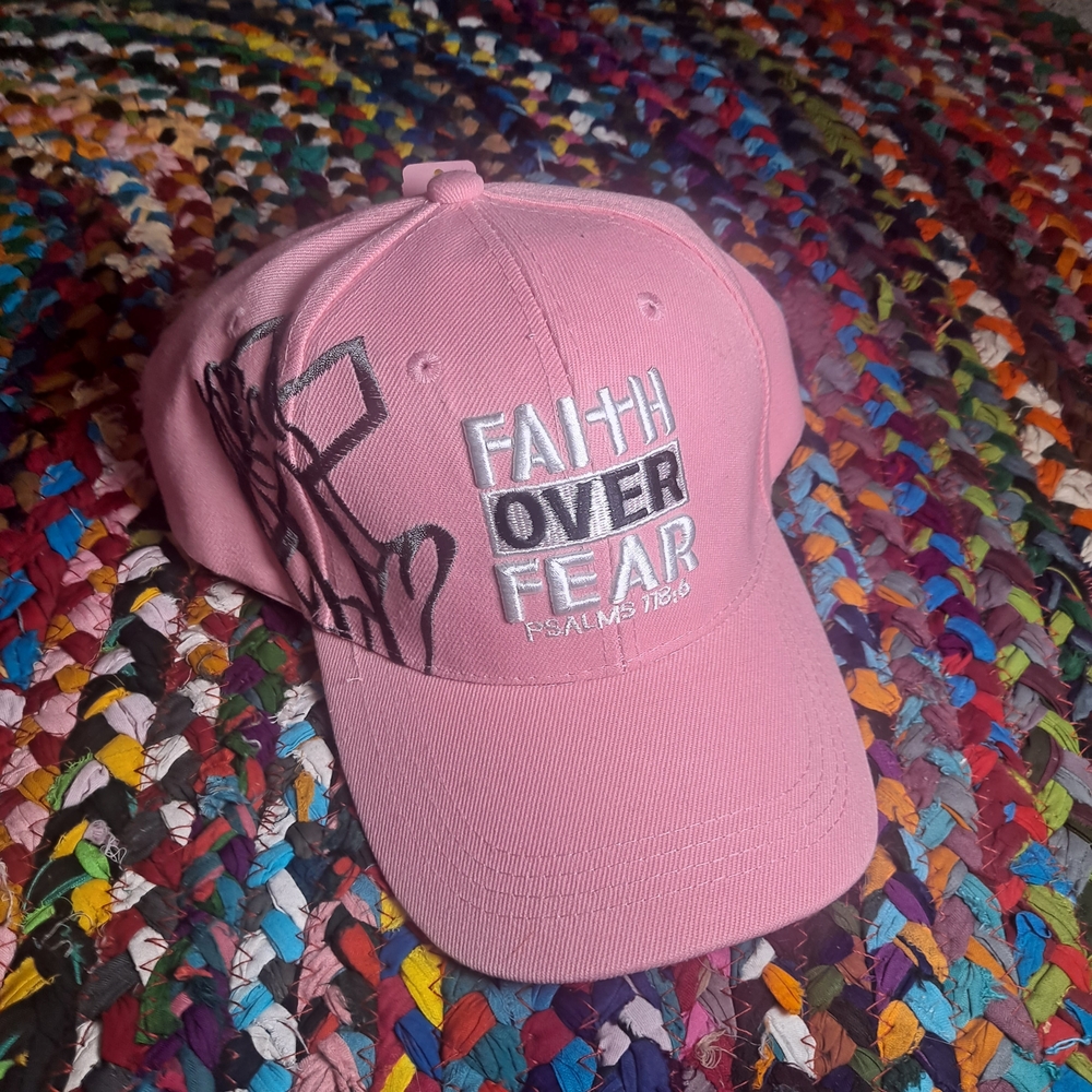 Pink Faith Over Fear Cap